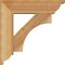 Ekena Millwork Westlake Traditional Rough Sawn Bracket w/ Offset Brace, Western Red Cedar, 6"W x 20"D x 20"H BKT0604X20X20WTL01RWR - alternate 2